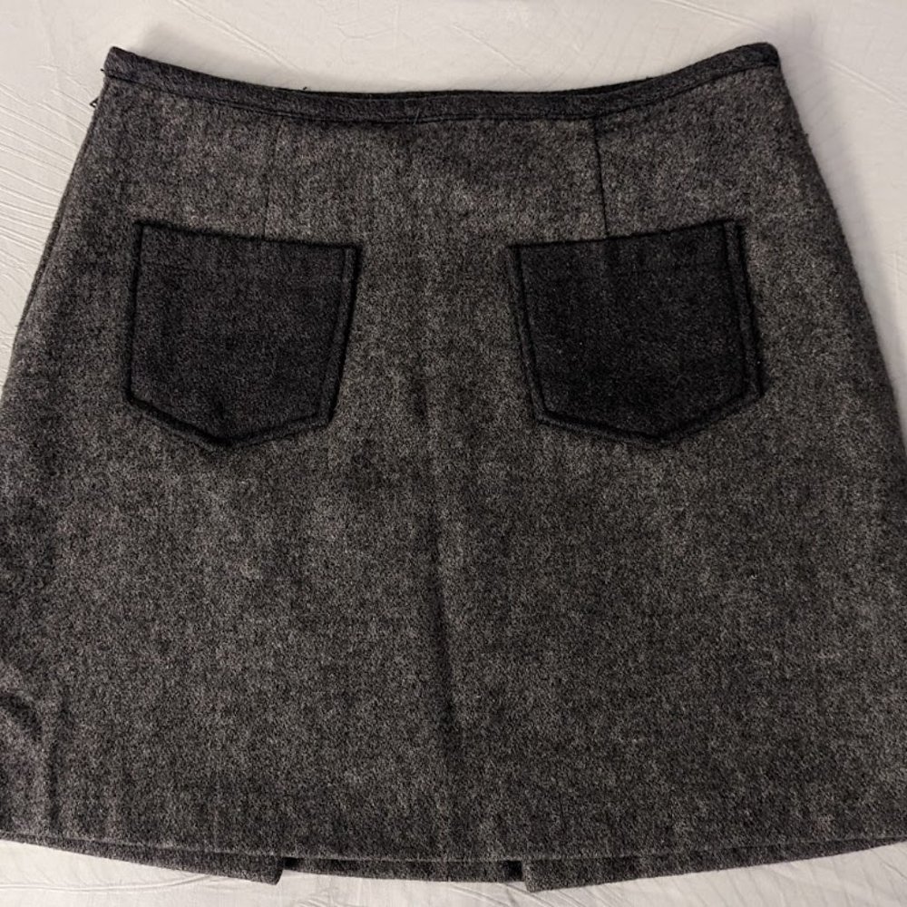 Fabric Mini Skirt With Front Pockets